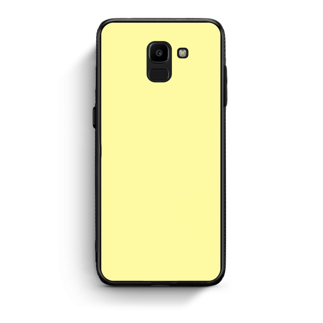 Θήκη Samsung Galaxy J6 Butter Yellow από τη Smartfits με σχέδιο στο πίσω μέρος και μαύρο περίβλημα | Samsung Galaxy J6 Butter Yellow case with colorful back and black bezels