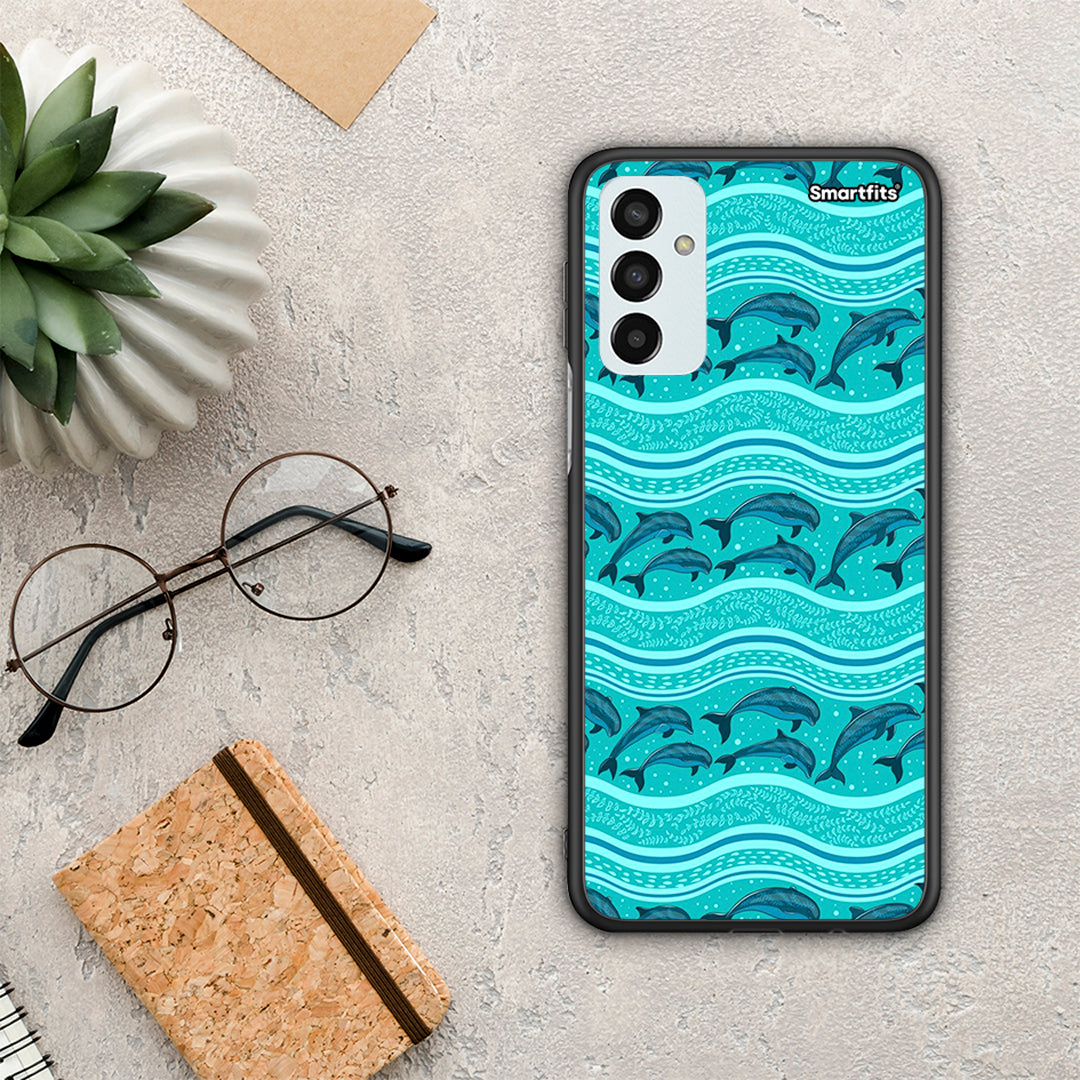Swimming Dolphins - Samsung Galaxy M13 θήκη