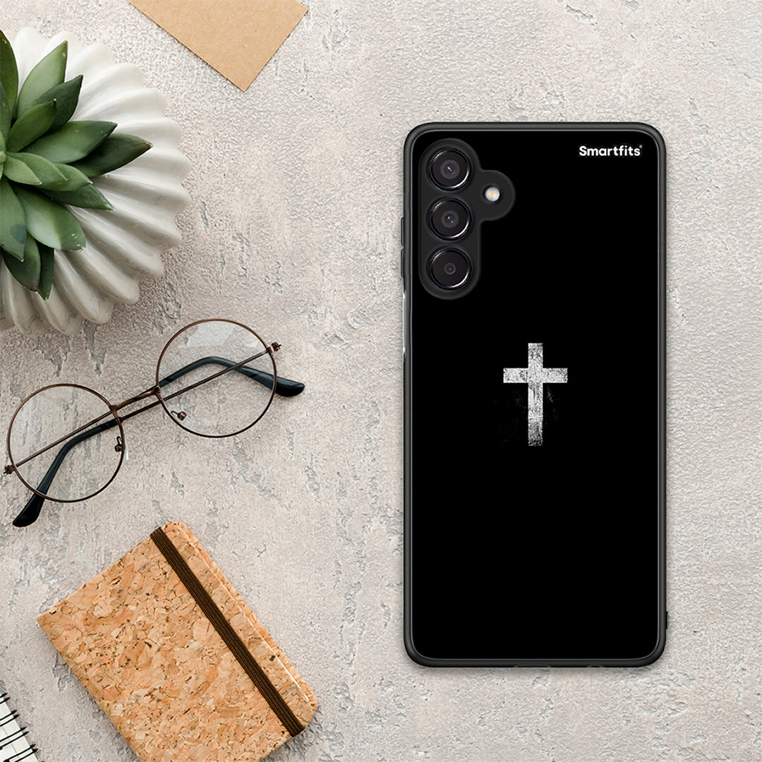 White Cross - Samsung Galaxy M15 θήκη