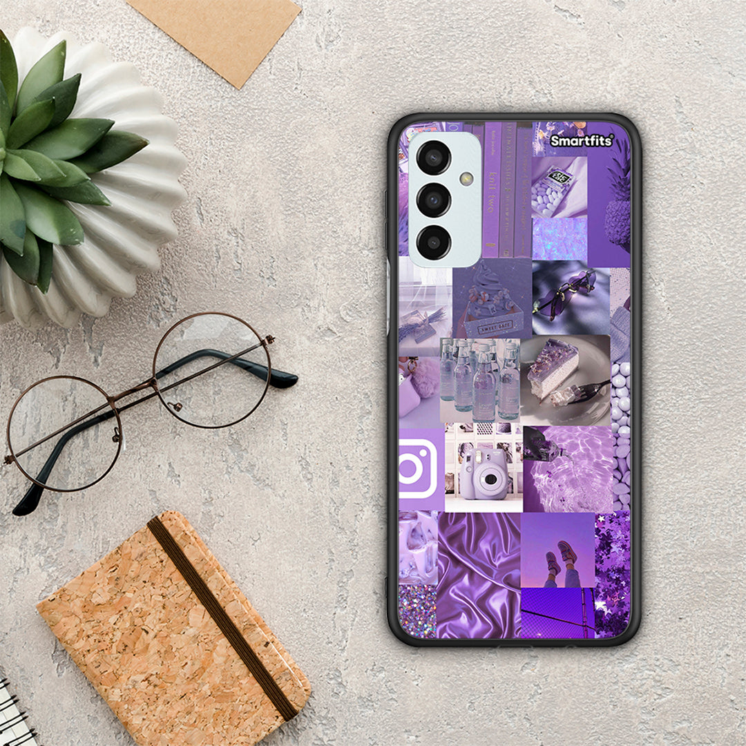 Purple Aesthetic Collage - Samsung Galaxy M23 / F23 θήκη