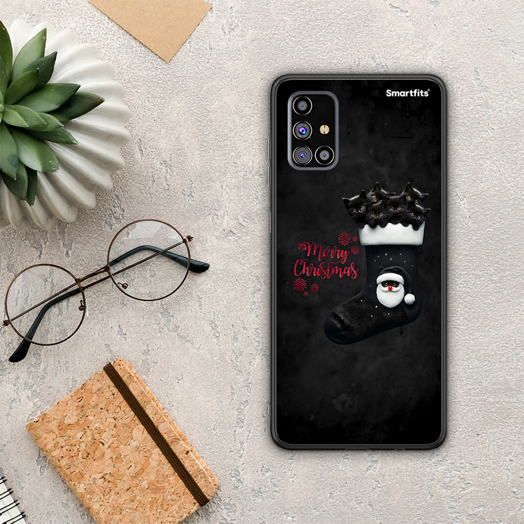 Merry Cat Christmas - Samsung Galaxy M31s θήκη