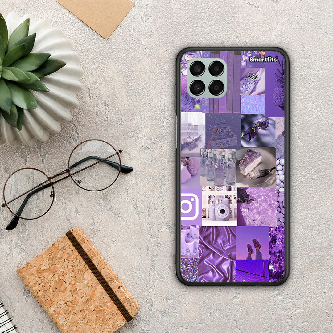 Purple Aesthetic Collage - Samsung Galaxy M33 θήκη