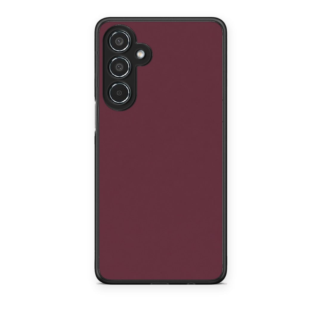 Θήκη Samsung Galaxy M35 5G Muted Burgundy από τη Smartfits με σχέδιο στο πίσω μέρος και μαύρο περίβλημα | Samsung Galaxy M35 5G Muted Burgundy case with colorful back and black bezels