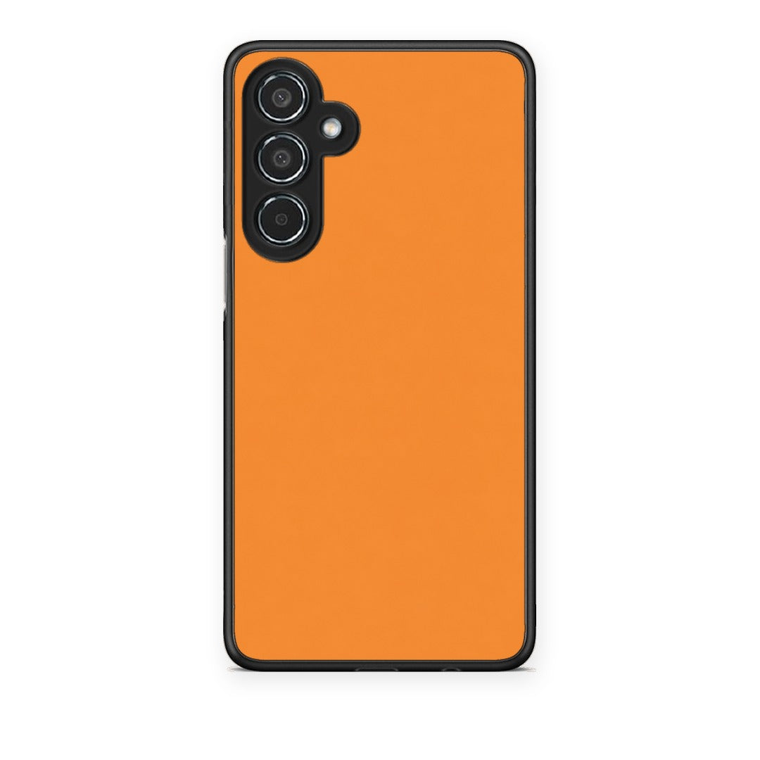 Θήκη Samsung Galaxy M35 5G Tangerine Orange από τη Smartfits με σχέδιο στο πίσω μέρος και μαύρο περίβλημα | Samsung Galaxy M35 5G Tangerine Orange case with colorful back and black bezels