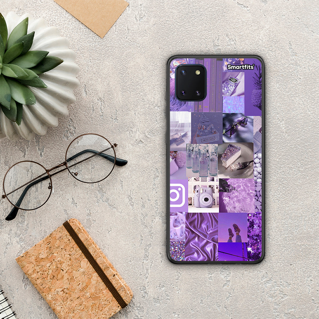 Purple Aesthetic Collage - Samsung Galaxy Note 10 Lite θήκη