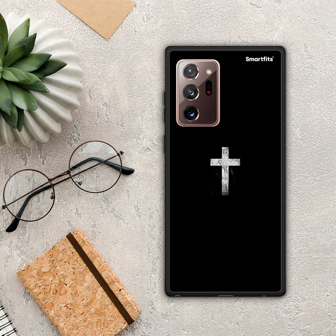 White Cross - Samsung Galaxy Note 20 Ultra θήκη