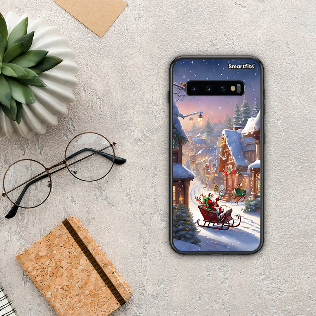 Christmas Snow - Samsung Galaxy S10 θήκη