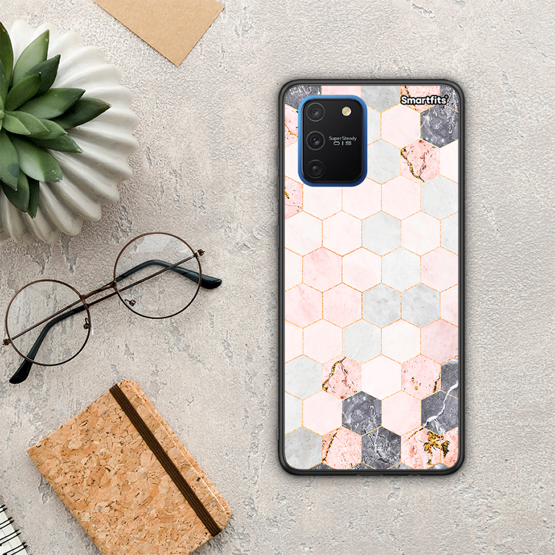 Marble Hexagon Pink - Samsung Galaxy S10 Lite θήκη