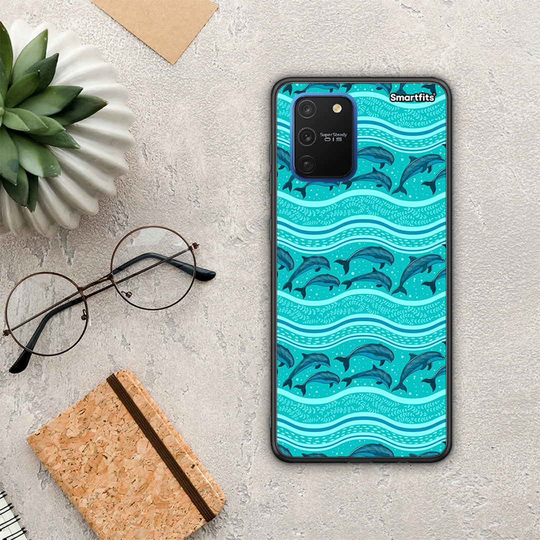 Swimming Dolphins - Samsung Galaxy S10 Lite θήκη