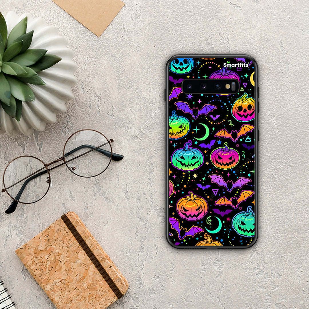 Neon Halloween - Samsung Galaxy S10+ θήκη