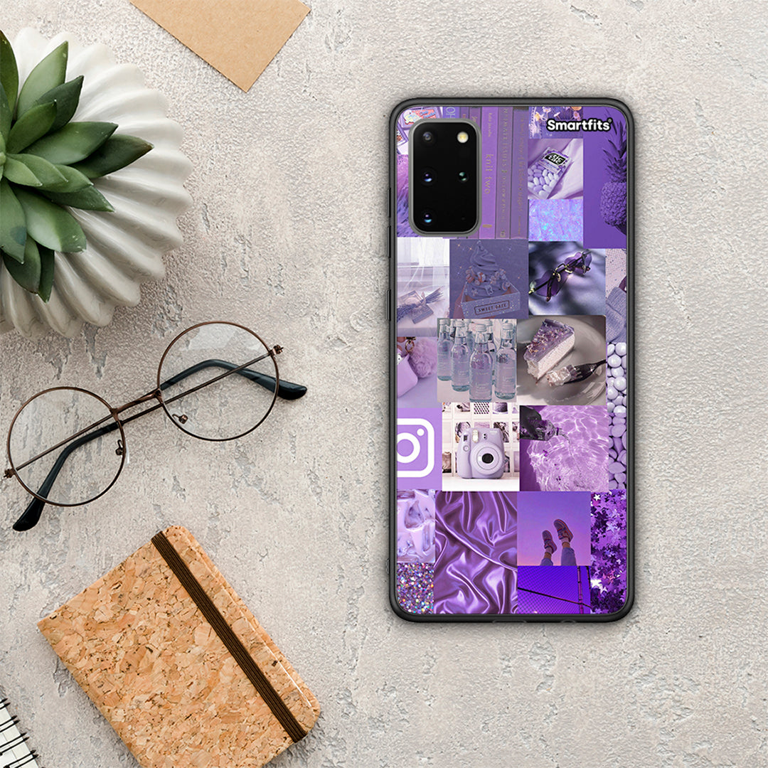 Purple Aesthetic Collage - Samsung Galaxy S20+ θήκη