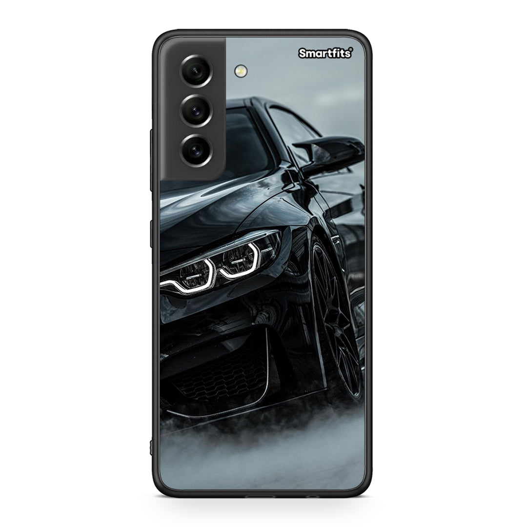 Samsung S21 FE Black BMW θήκη από τη Smartfits με σχέδιο στο πίσω μέρος και μαύρο περίβλημα | Smartphone case with colorful back and black bezels by Smartfits