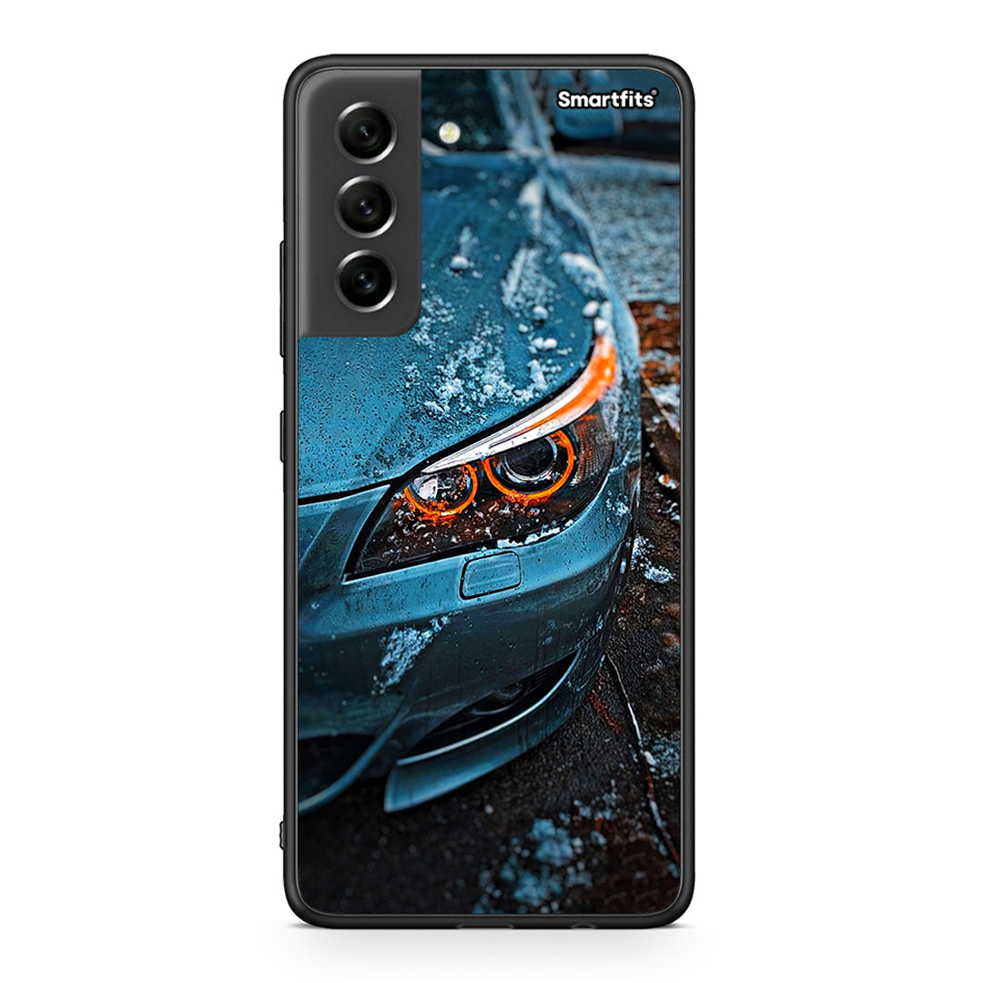 Samsung S21 FE Bmw E60 Θήκη από τη Smartfits με σχέδιο στο πίσω μέρος και μαύρο περίβλημα | Smartphone case with colorful back and black bezels by Smartfits