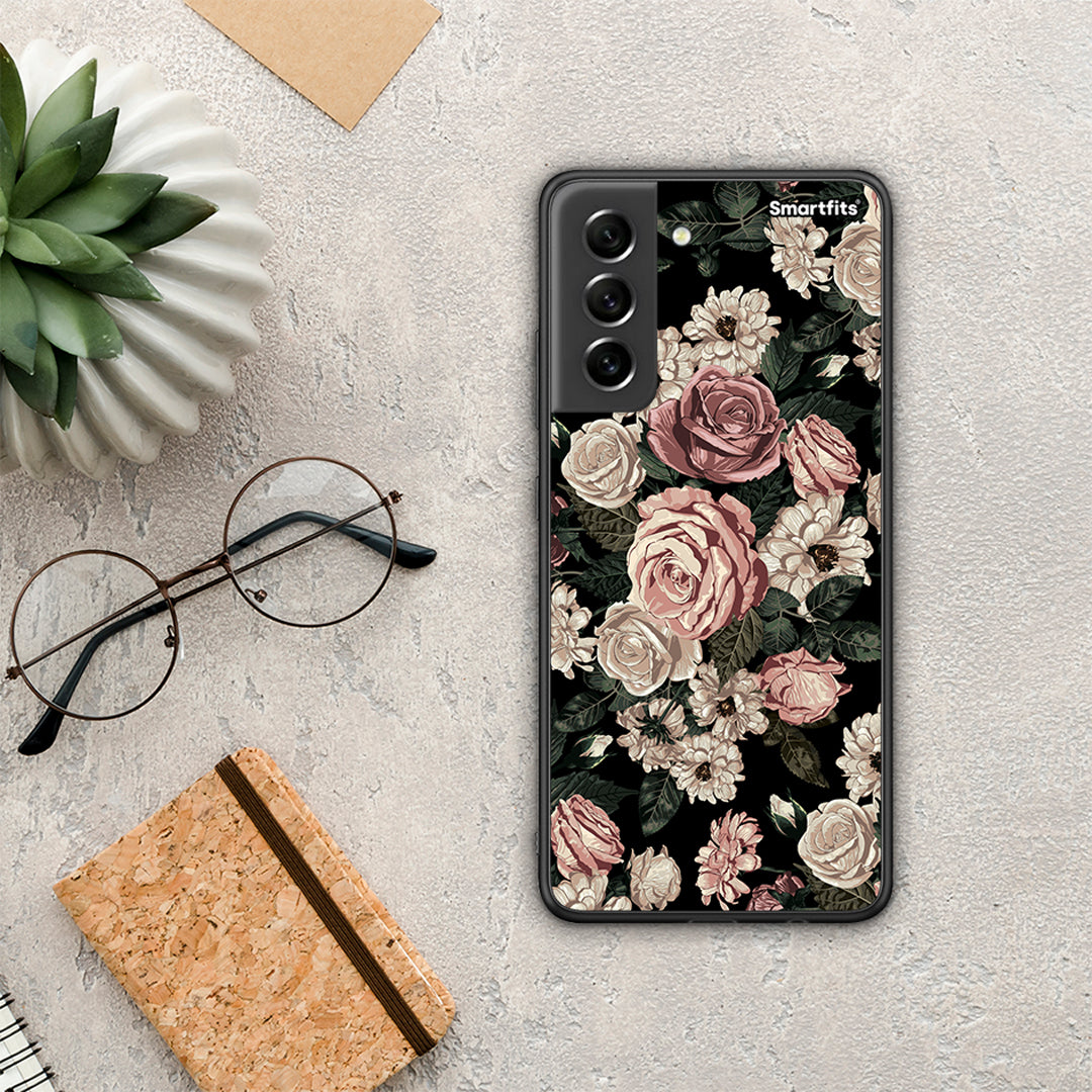 Flower Wild Roses - Samsung Galaxy S21 FE θήκη