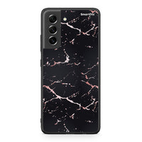Thumbnail for 4 - Samsung S21 FE Black Rosegold Marble case, cover, bumper