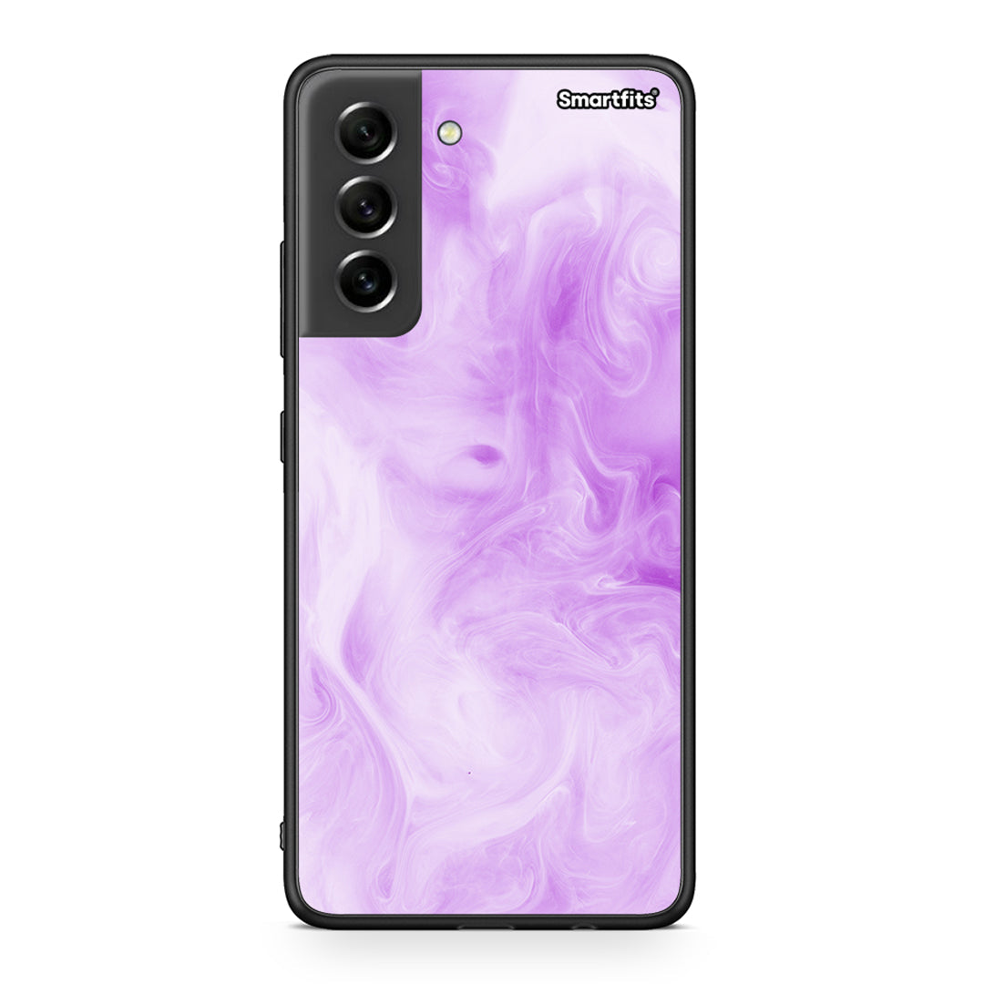 99 - Samsung S21 FE Watercolor Lavender case, cover, bumper