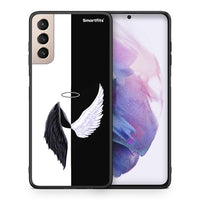 Thumbnail for Θήκη Samsung S21+ Angels Demons από τη Smartfits με σχέδιο στο πίσω μέρος και μαύρο περίβλημα | Samsung S21+ Angels Demons case with colorful back and black bezels