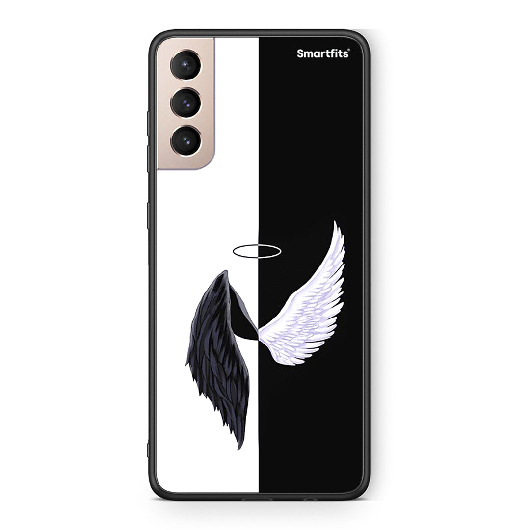 Samsung S21+ Angels Demons θήκη από τη Smartfits με σχέδιο στο πίσω μέρος και μαύρο περίβλημα | Smartphone case with colorful back and black bezels by Smartfits