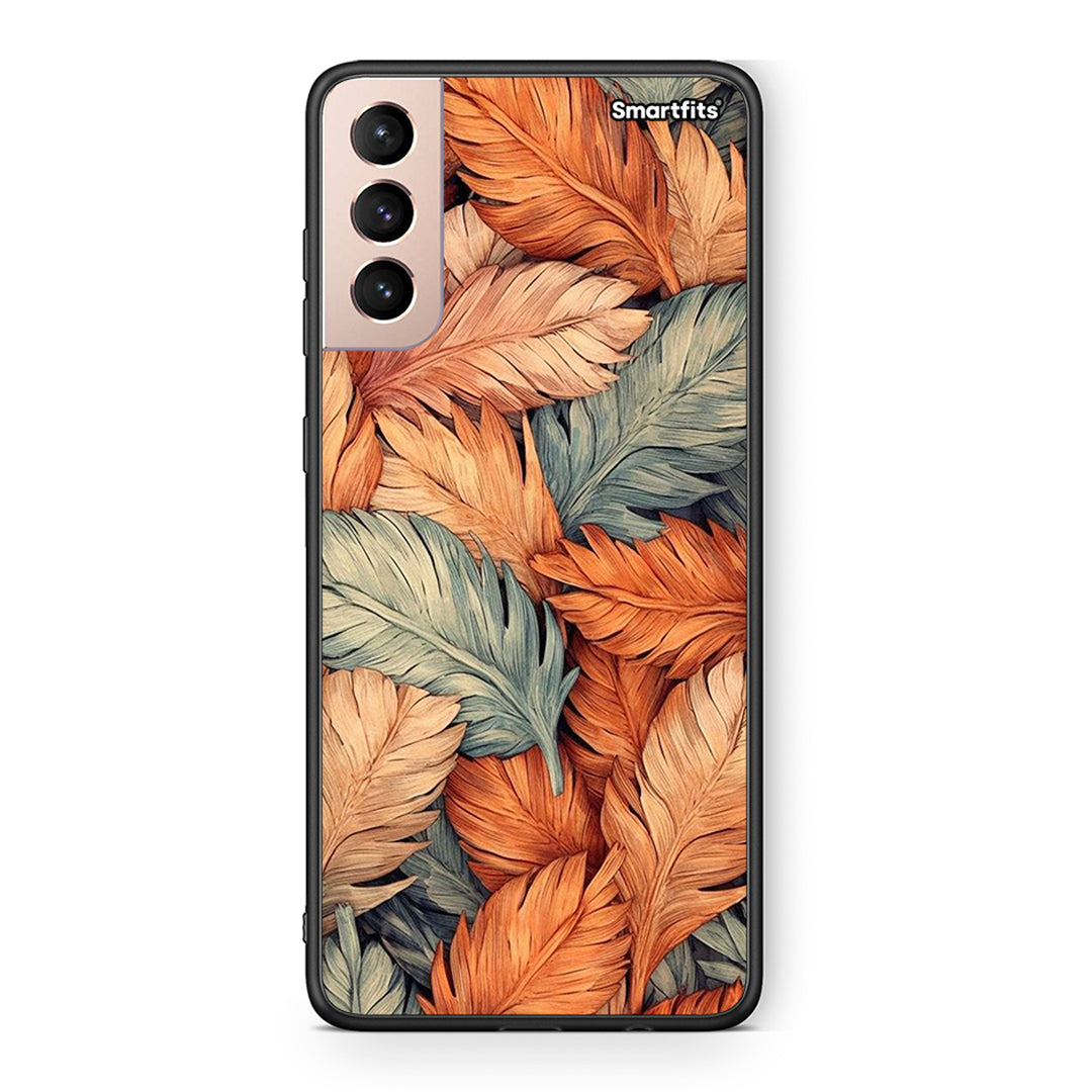 Samsung S21+ Autumn Leaves Θήκη από τη Smartfits με σχέδιο στο πίσω μέρος και μαύρο περίβλημα | Smartphone case with colorful back and black bezels by Smartfits