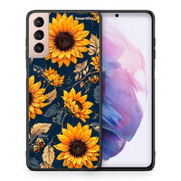 Thumbnail for Θήκη Samsung S21+ Autumn Sunflowers από τη Smartfits με σχέδιο στο πίσω μέρος και μαύρο περίβλημα | Samsung S21+ Autumn Sunflowers case with colorful back and black bezels