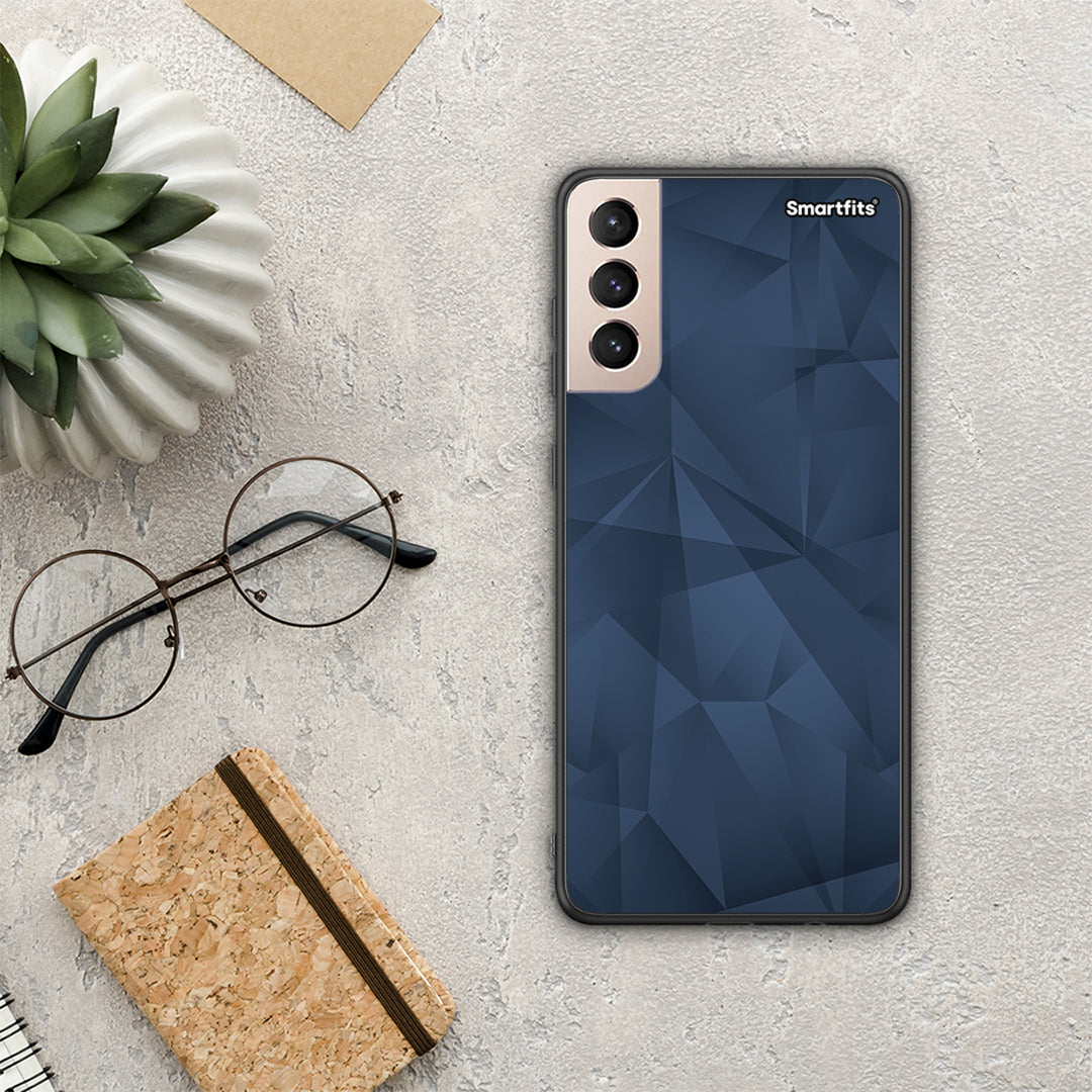 Geometric Blue Abstract - Samsung Galaxy S21+ θήκη