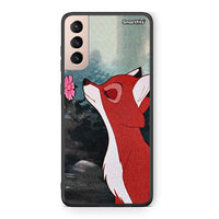 Thumbnail for Samsung S21+ Tod And Vixey Love 2 θήκη από τη Smartfits με σχέδιο στο πίσω μέρος και μαύρο περίβλημα | Smartphone case with colorful back and black bezels by Smartfits