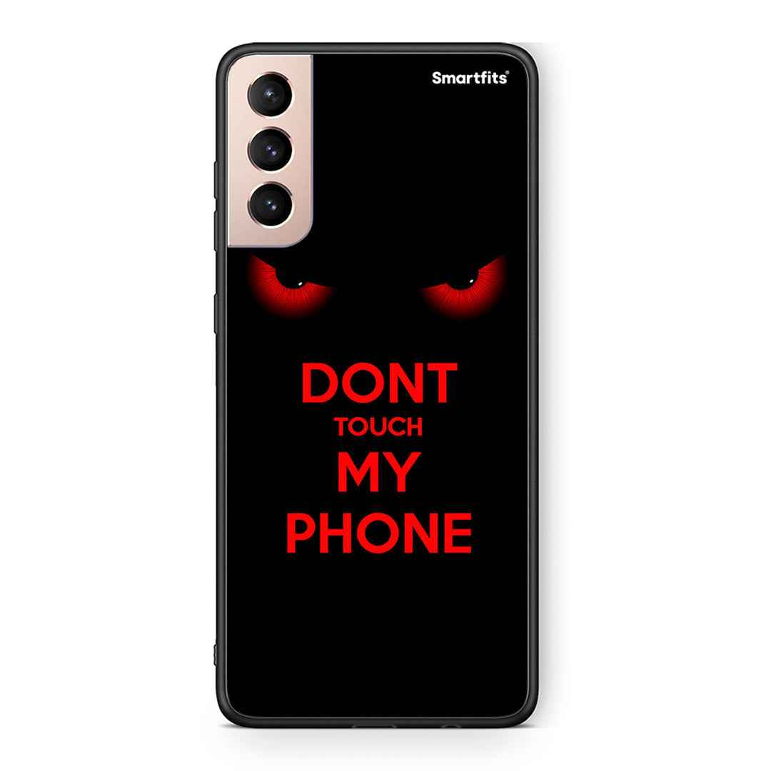 Samsung S21+ Touch My Phone Θήκη από τη Smartfits με σχέδιο στο πίσω μέρος και μαύρο περίβλημα | Smartphone case with colorful back and black bezels by Smartfits
