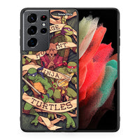 Thumbnail for Θήκη Samsung S21 Ultra Ninja Turtles από τη Smartfits με σχέδιο στο πίσω μέρος και μαύρο περίβλημα | Samsung S21 Ultra Ninja Turtles case with colorful back and black bezels
