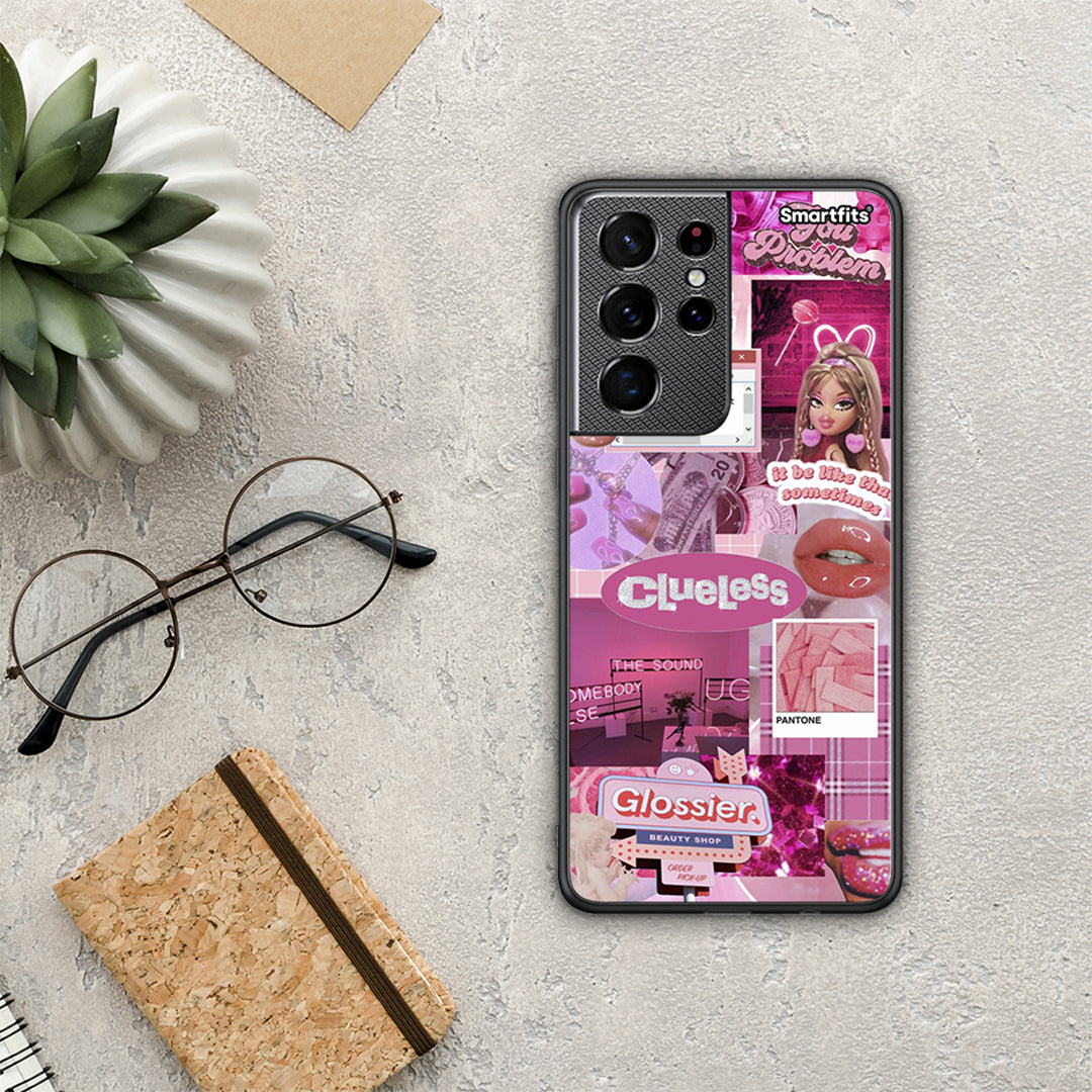 Pink Love - Samsung Galaxy S21 Ultra θήκη