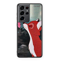 Thumbnail for Samsung S21 Ultra Tod And Vixey Love 2 θήκη από τη Smartfits με σχέδιο στο πίσω μέρος και μαύρο περίβλημα | Smartphone case with colorful back and black bezels by Smartfits