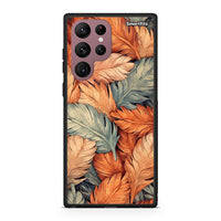 Thumbnail for Samsung S22 Ultra Autumn Leaves Θήκη από τη Smartfits με σχέδιο στο πίσω μέρος και μαύρο περίβλημα | Smartphone case with colorful back and black bezels by Smartfits