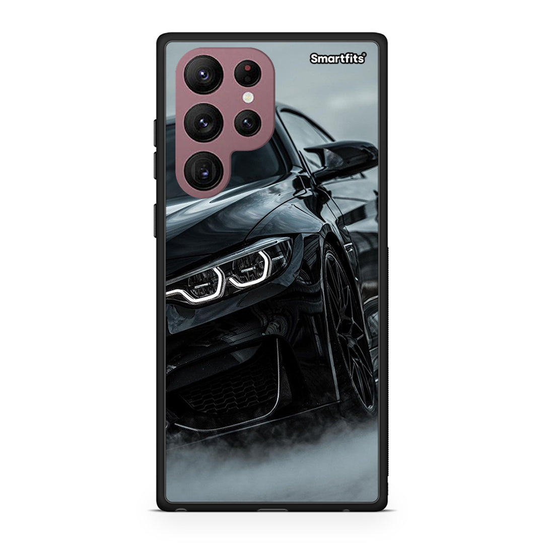 Samsung S22 Ultra Black BMW θήκη από τη Smartfits με σχέδιο στο πίσω μέρος και μαύρο περίβλημα | Smartphone case with colorful back and black bezels by Smartfits