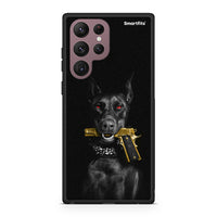 Thumbnail for Samsung S22 Ultra Golden Gun Θήκη Αγίου Βαλεντίνου από τη Smartfits με σχέδιο στο πίσω μέρος και μαύρο περίβλημα | Smartphone case with colorful back and black bezels by Smartfits