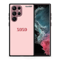 Thumbnail for Θήκη Samsung S22 Ultra XOXO Love από τη Smartfits με σχέδιο στο πίσω μέρος και μαύρο περίβλημα | Samsung S22 Ultra XOXO Love case with colorful back and black bezels
