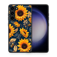 Thumbnail for Θήκη Samsung Galaxy S23 Plus Autumn Sunflowers από τη Smartfits με σχέδιο στο πίσω μέρος και μαύρο περίβλημα | Samsung Galaxy S23 Plus Autumn Sunflowers Case with Colorful Back and Black Bezels