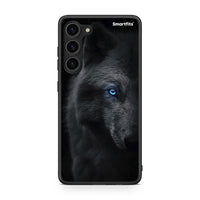 Thumbnail for Θήκη Samsung Galaxy S23 Plus Dark Wolf από τη Smartfits με σχέδιο στο πίσω μέρος και μαύρο περίβλημα | Samsung Galaxy S23 Plus Dark Wolf Case with Colorful Back and Black Bezels