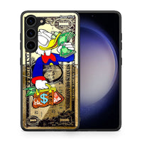 Thumbnail for Θήκη Samsung Galaxy S23 Plus Duck Money από τη Smartfits με σχέδιο στο πίσω μέρος και μαύρο περίβλημα | Samsung Galaxy S23 Plus Duck Money Case with Colorful Back and Black Bezels