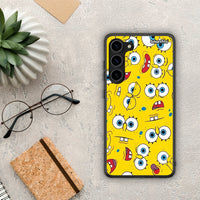 Thumbnail for Θήκη Samsung Galaxy S23 Plus PopArt Sponge από τη Smartfits με σχέδιο στο πίσω μέρος και μαύρο περίβλημα | Samsung Galaxy S23 Plus PopArt Sponge Case with Colorful Back and Black Bezels
