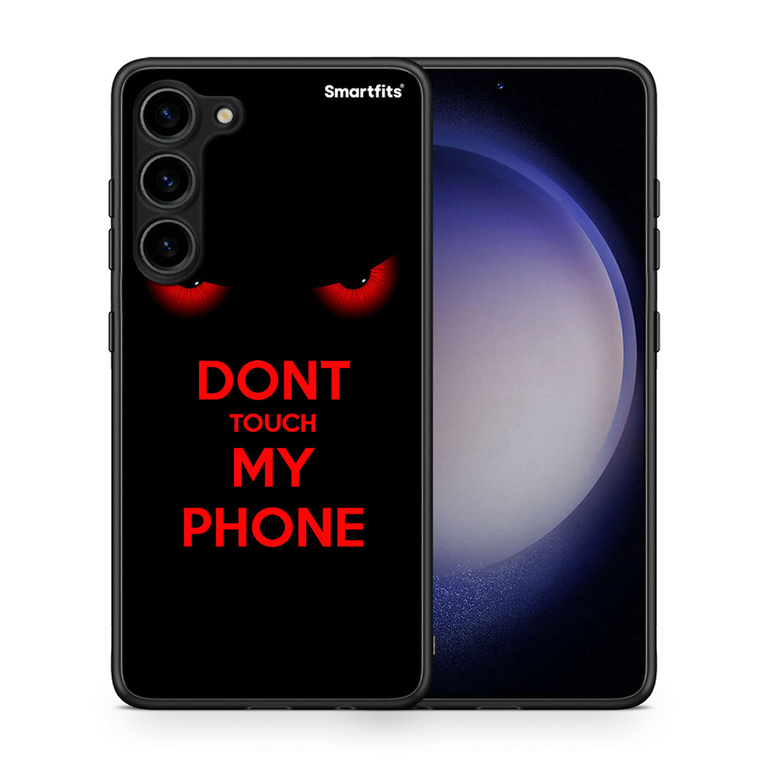 Θήκη Samsung Galaxy S23 Plus Touch My Phone από τη Smartfits με σχέδιο στο πίσω μέρος και μαύρο περίβλημα | Samsung Galaxy S23 Plus Touch My Phone Case with Colorful Back and Black Bezels