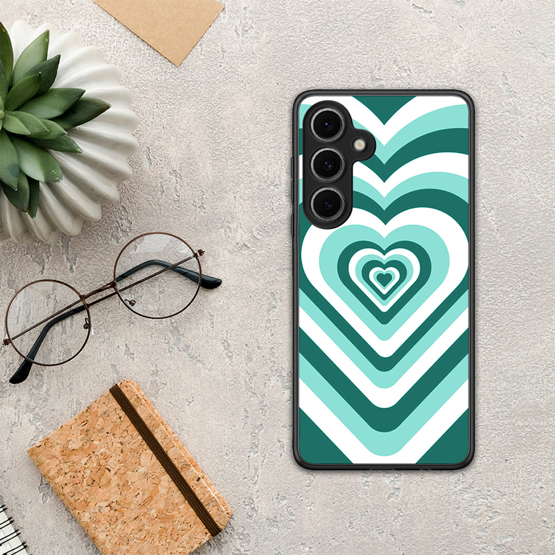 Green Hearts - Samsung Galaxy S24 FE θήκη