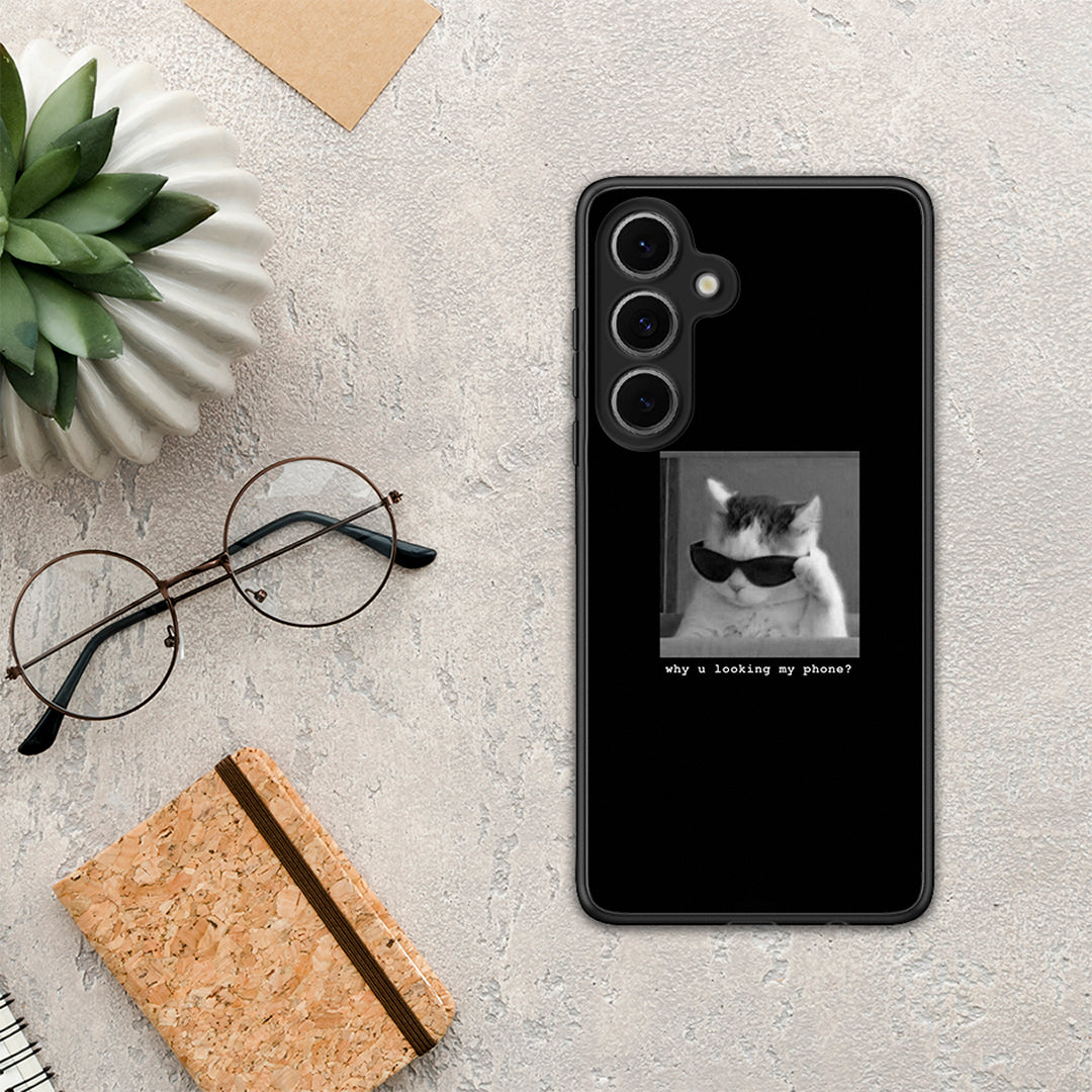 Meme Cat - Samsung Galaxy S24 FE θήκη