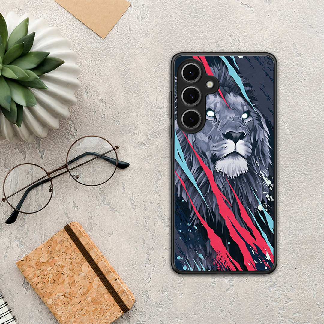 PopArt Lion Designer - Samsung Galaxy S24 FE θήκη