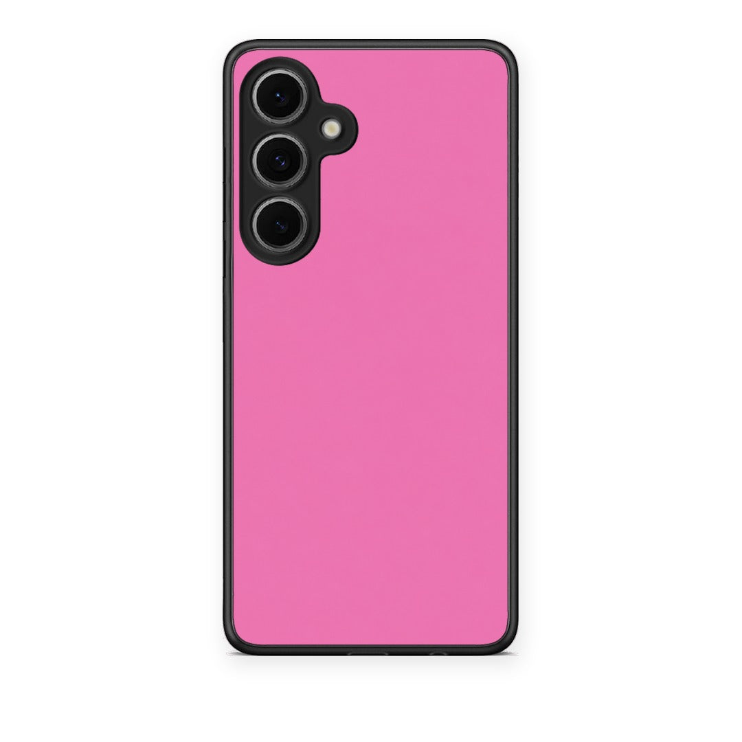 Θήκη Samsung Galaxy S24 FE Rose Pink από τη Smartfits με σχέδιο στο πίσω μέρος και μαύρο περίβλημα | Samsung Galaxy S24 FE Rose Pink case with colorful back and black bezels