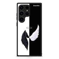Thumbnail for Θήκη Samsung Galaxy S24 Ultra Angels Demons από τη Smartfits με σχέδιο στο πίσω μέρος και μαύρο περίβλημα | Samsung Galaxy S24 Ultra Angels Demons Case with Colorful Back and Black Bezels