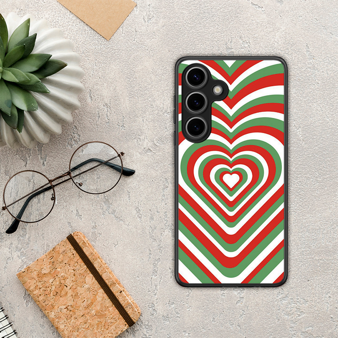 Christmas Hearts - Samsung Galaxy S25 θήκη