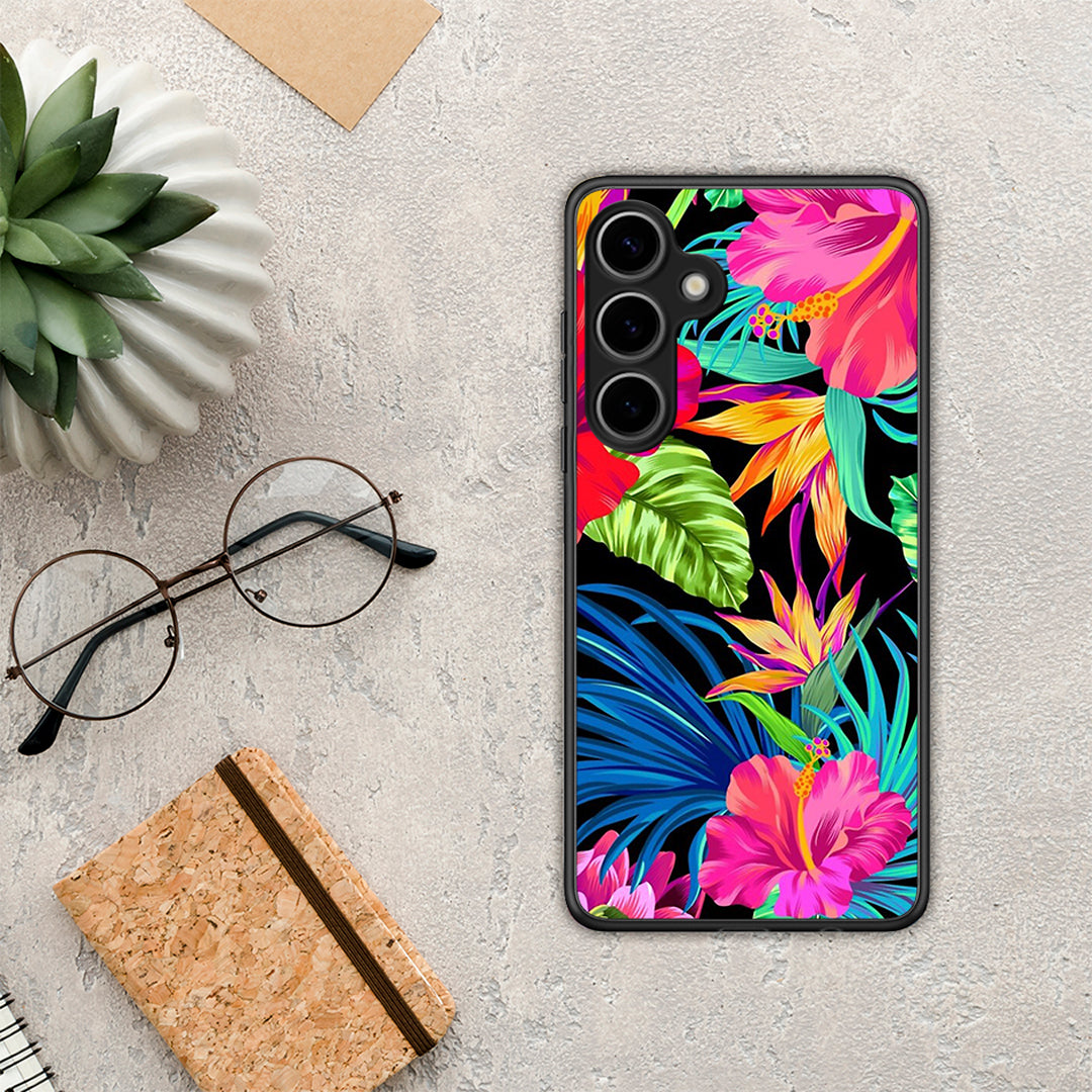 Tropical Flowers - Samsung Galaxy S25 Plus θήκη
