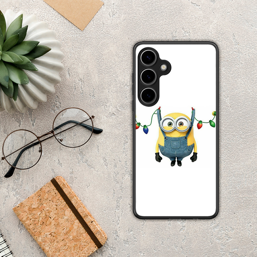 Xmas Minion Lights - Samsung Galaxy S25 Plus θήκη