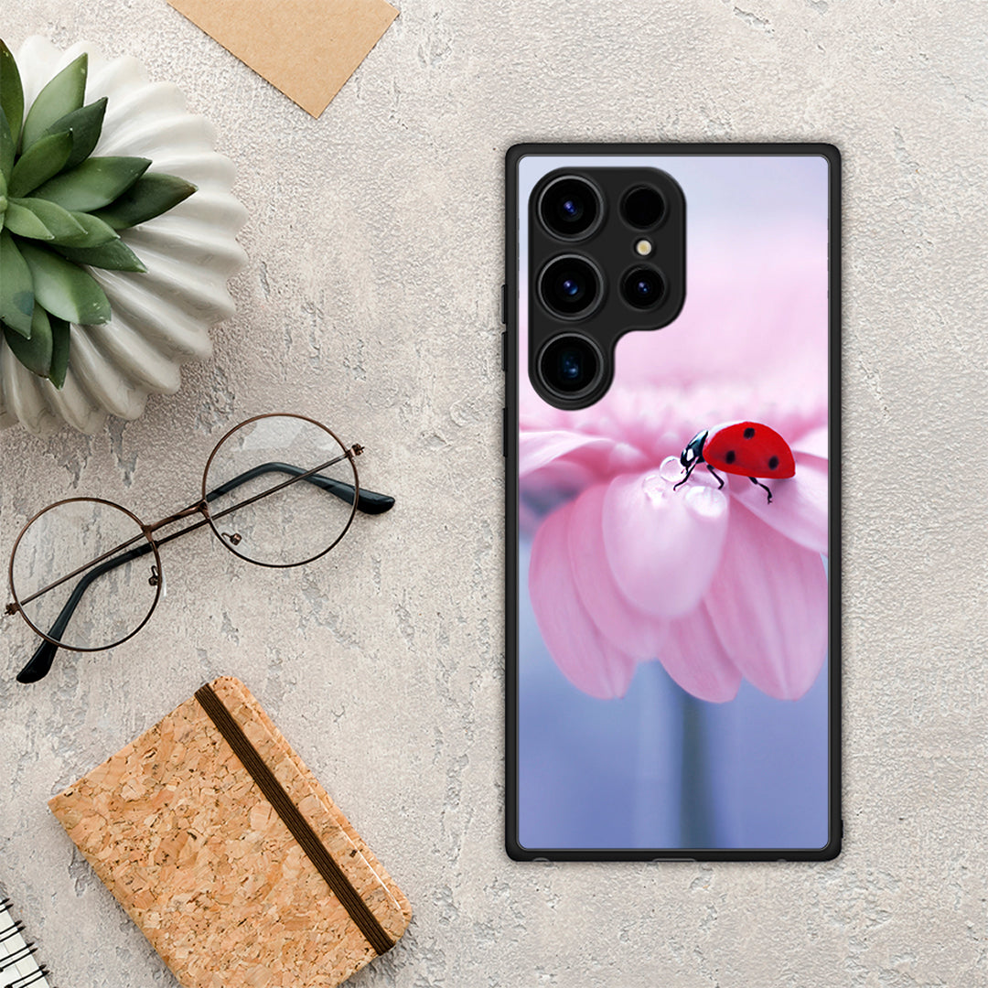 Ladybug Flower - Samsung Galaxy S25 Ultra θήκη