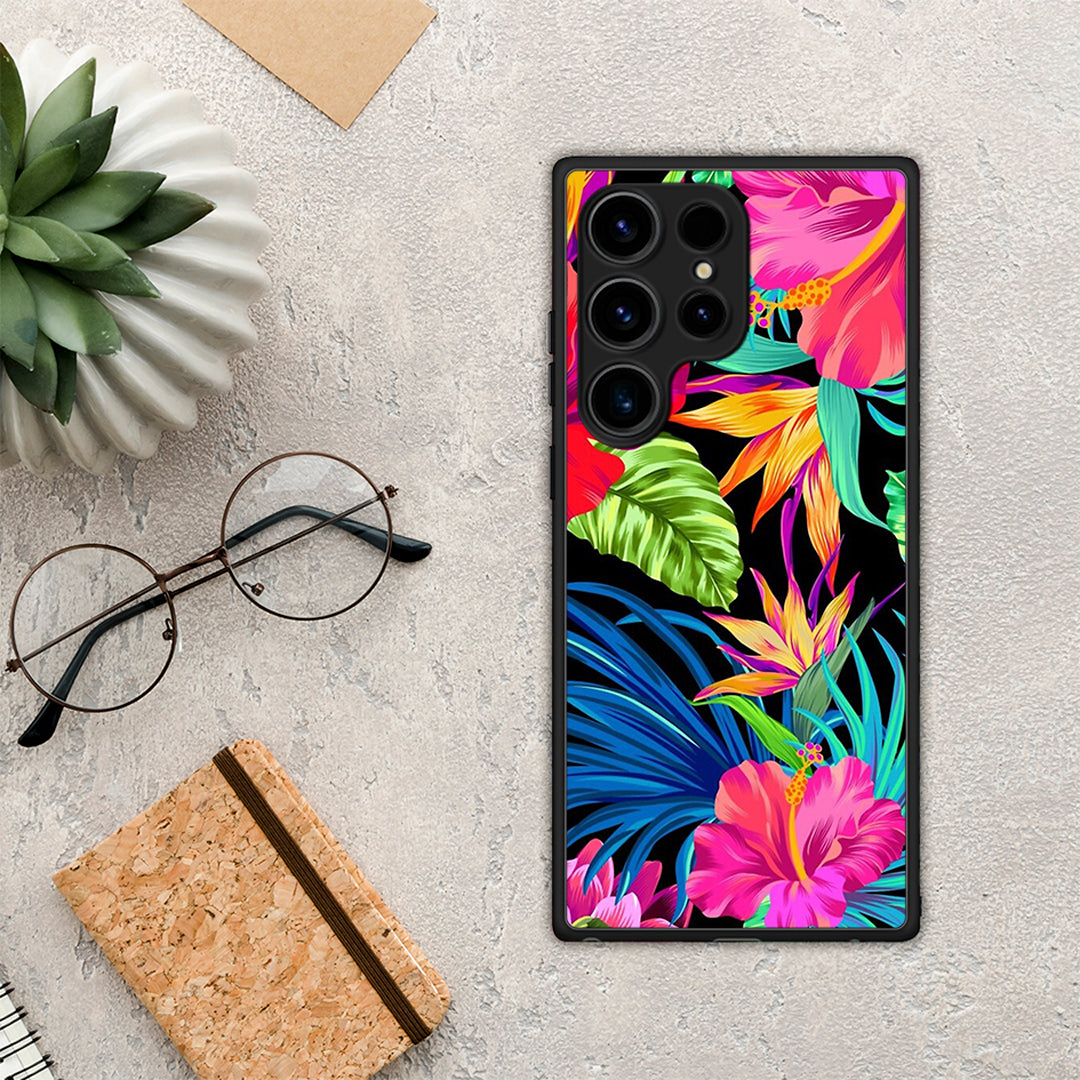 Tropical Flowers - Samsung Galaxy S25 Ultra θήκη