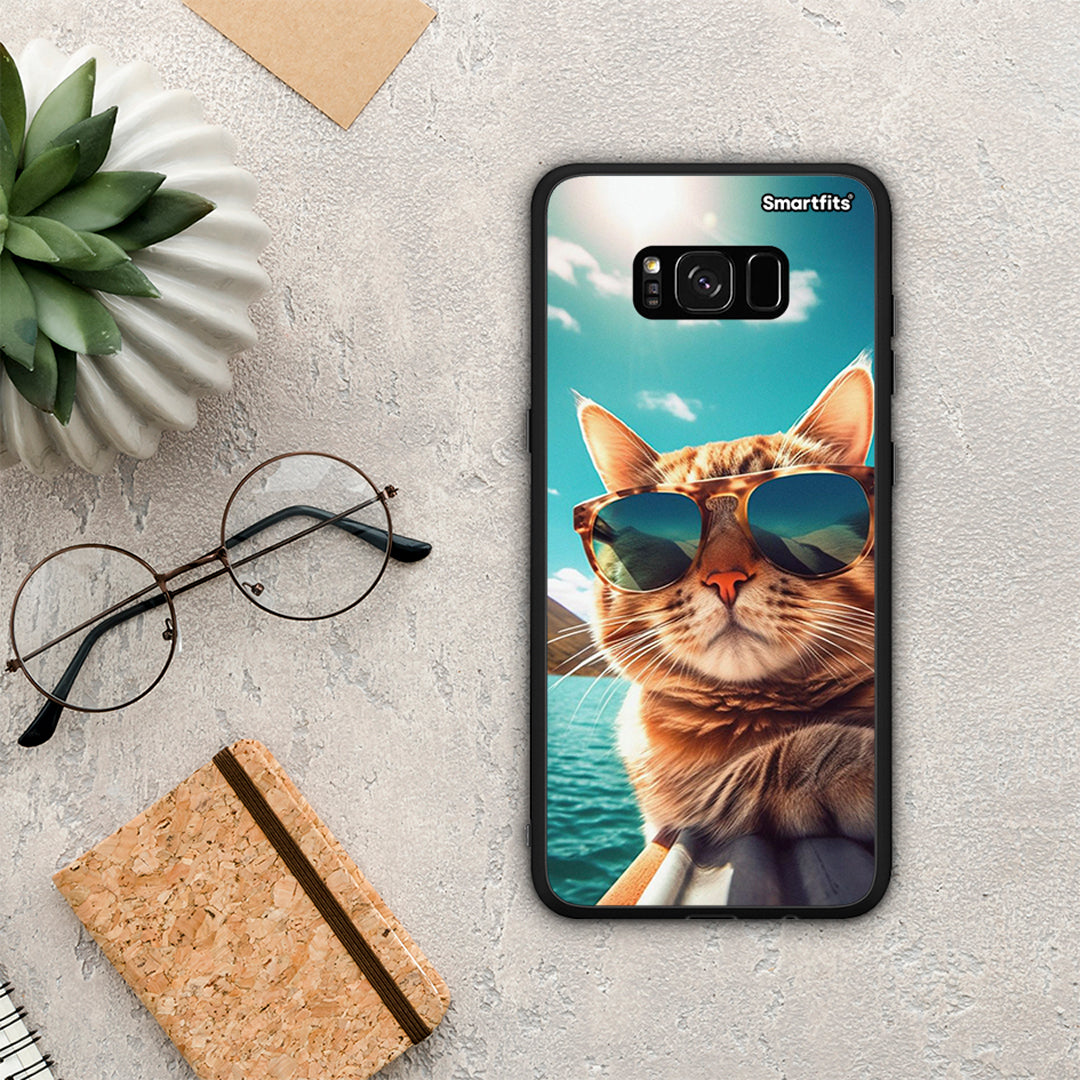 Summer Cat - Samsung Galaxy S8+ θήκη